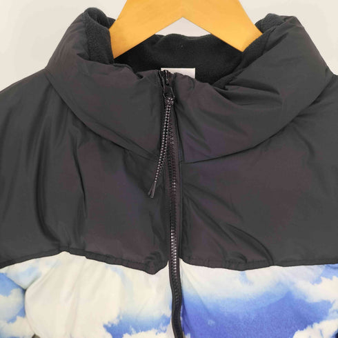 NEW WAVE STREET CULTURE DESIGN BY INFLATION 雪山 雲 総柄 ダウンジャケット メンズ import:XL