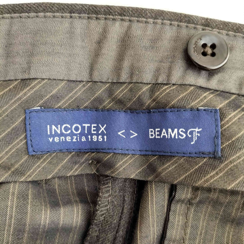 ビームスエフ BEAMS F SLIM fit SUPER100'Sウールスラックスパンツ メンズ 42