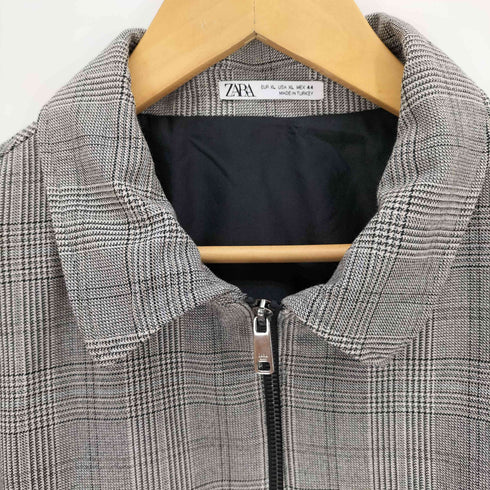 ザラ ZARA グレンチェックブルゾン メンズ JPN:XL