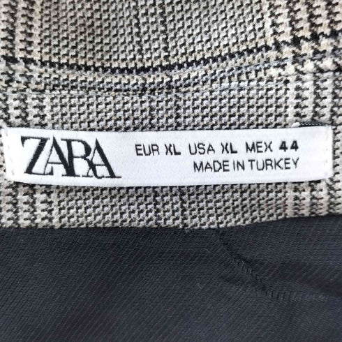 ザラ ZARA グレンチェックブルゾン メンズ JPN:XL