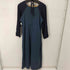 サハラ sahara Chinoiserie Panel Dress スクエアネック リーフ模様ジャガード マットサテン生地 とろみ レディース ONE SIZE