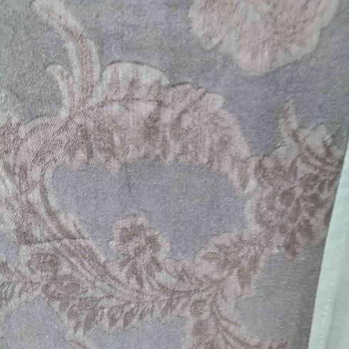 サハラ sahara Chinoiserie Panel Dress スクエアネック リーフ模様ジャガード マットサテン生地 とろみ レディース ONE SIZE