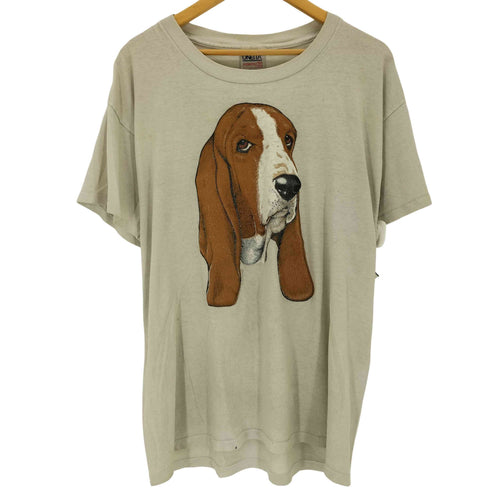 オニータ ONEITA USA製 ドックプリントクルーネックTシャツ メンズ JPN:L
