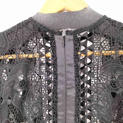 アメリ AMERI UND CHEMICAL LACE FLARE DRESS ケミカルレースドレス レディース