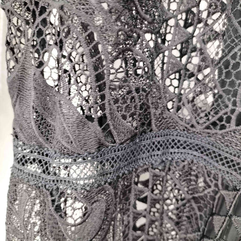 アメリ AMERI UND CHEMICAL LACE FLARE DRESS ケミカルレースドレス レディース