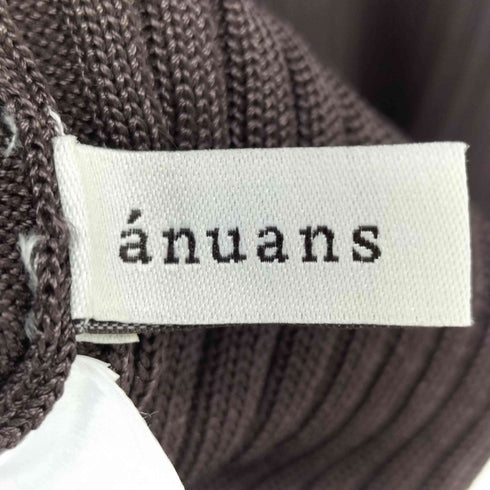 アニュアンス anuans アシメネックストレートニットワンピース レディース FREE
