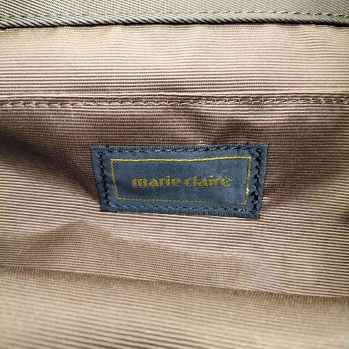 マリクレール marie claire ナイロン×レザー バックパック レディース