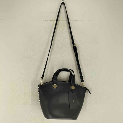 ザラ ZARA 2WAY サイドレースアップショルダーバッグ レディース