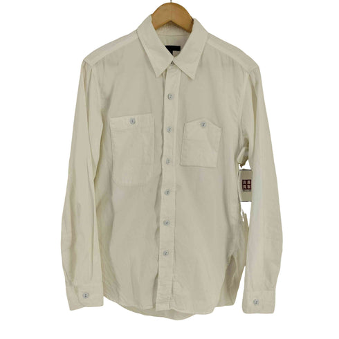 エンジニアードガーメンツ Engineered Garments アシンメトリーポケット 猫目ボタン コットンL/Sシャツ マチ付き メンズ JPN:S