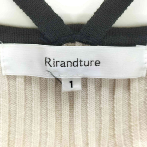 リランドチュール Rirandture デザインストラップニットワンピース レディース 1