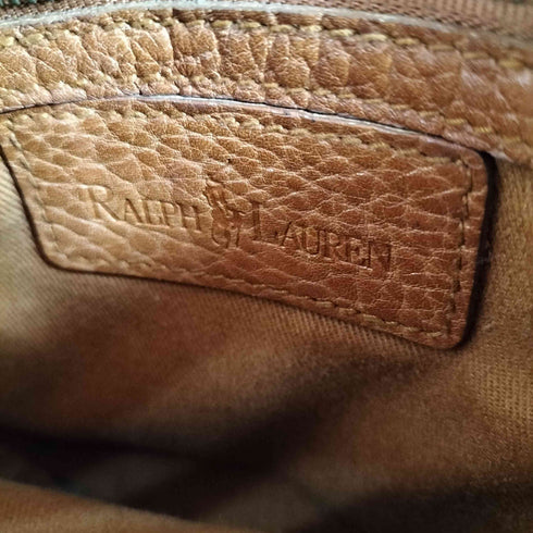 ポロバイラルフローレン Polo by RALPH LAUREN シボ革レザーショルダーバッグ メンズ