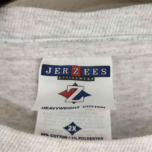 ジャージーズ JERZEES 00s MADE IN USA バックメッセージ 両面プリント霜降りTシャツ メンズ 2XG