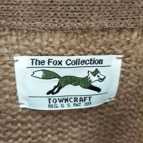 ザフォックスコレクション THE FOX COLLECTION モヘアライク ロゴワッペン カーディガン レディース FREE