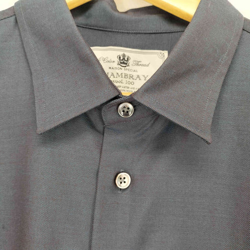 メゾンスペシャル MAISON SPECIAL Chambray Washable Wool Prime-Over Shirt Coat メンズ JPN:2