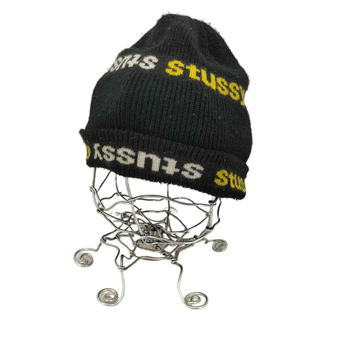 ステューシー Stussy 総ロゴアクリルビーニー メンズ