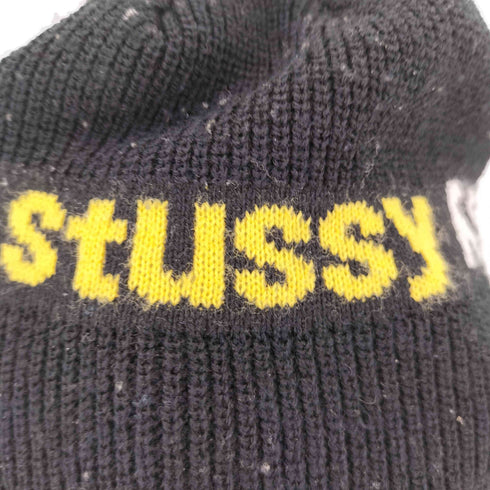 ステューシー Stussy 総ロゴアクリルビーニー メンズ