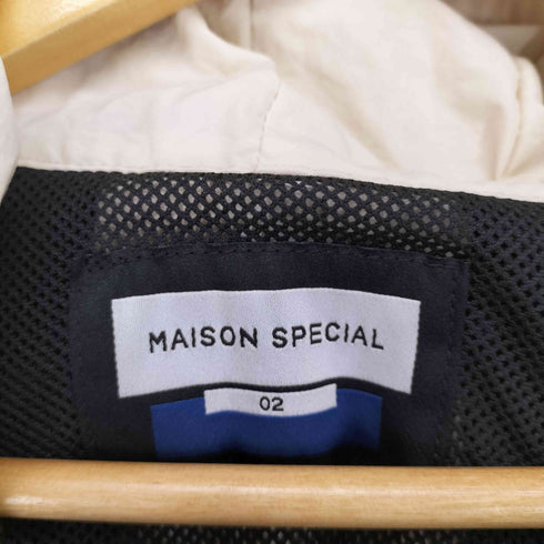 メゾンスペシャル MAISON SPECIAL Washed Nylon Prime-Over Anorak Hoodie メンズ JPN:2
