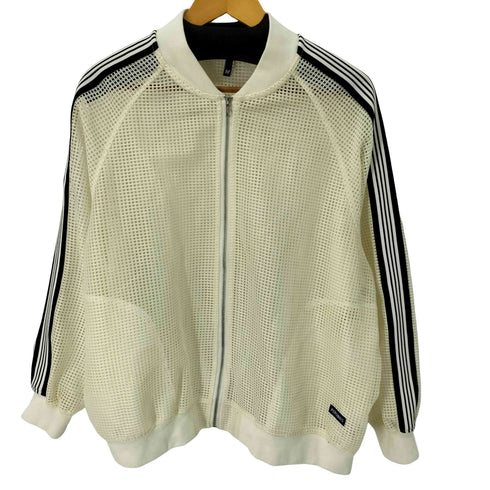 パーソンズ PERSONS カットワークメッシュブルゾン 袖ライン メンズ import:M