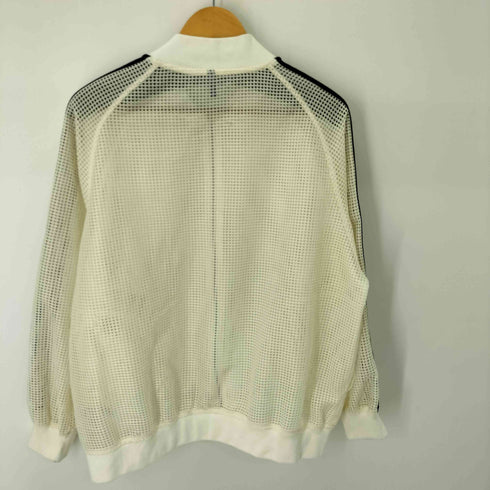 パーソンズ PERSONS カットワークメッシュブルゾン 袖ライン メンズ import:M