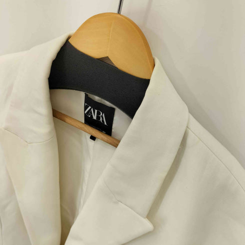 ザラ ZARA カットアウト ブレザー オフホワイト レディース import:XXL
