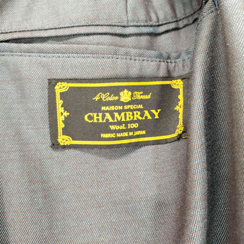 メゾンスペシャル MAISON SPECIAL 4 Colors Chambray Washable Wool Baggy Wide Pants メンズ JPN:2