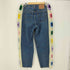 リーバイス Levis USA製 550 RELAXED FITボディ クロシェ 花 リメイクデニム メンズ JPN:S