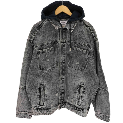 ベルシュカ BERSHKA フード付きデニムジャケット メンズ JPN:L