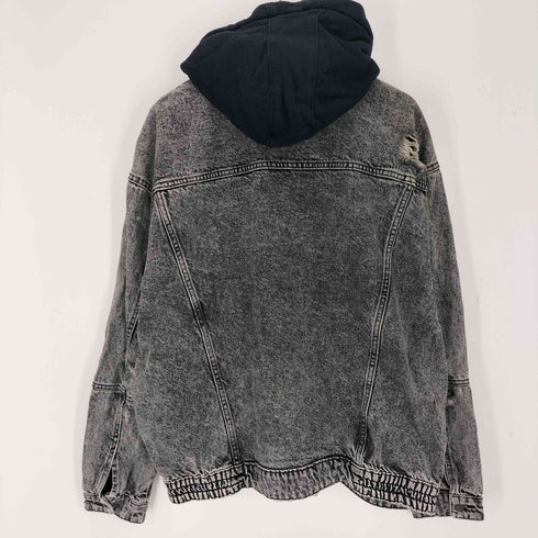 ベルシュカ BERSHKA フード付きデニムジャケット メンズ JPN:L