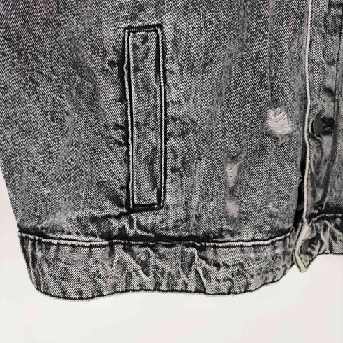 ベルシュカ BERSHKA フード付きデニムジャケット メンズ JPN:L