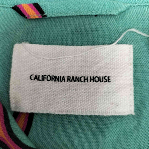 カリフォルニアランチハウス CALIFORNIA RANCH HOUSE ファイヤーパターン レーヨン オープンカラー S/S シャツ メンズ JPN:M