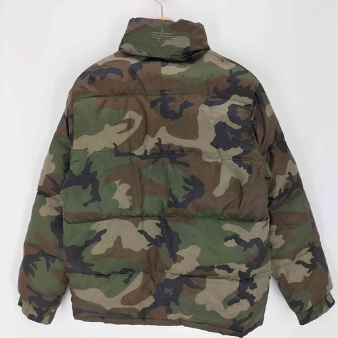 アルファインダストリーズ ALPHA INDUSTRIES カモフラ ダウンジャケット メンズ JPN:M