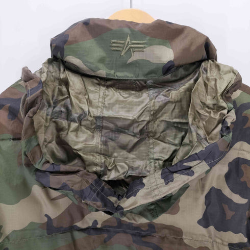 アルファインダストリーズ ALPHA INDUSTRIES カモフラ ダウンジャケット メンズ JPN:M