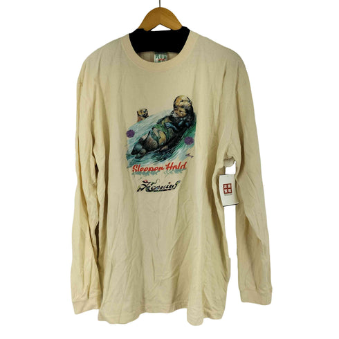 HAOMING フロントプリント L/S Tシャツ メンズ import:XL