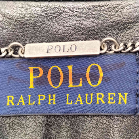 ポロラルフローレン POLO RALPH LAUREN レザー モト ジャケット レディース 6