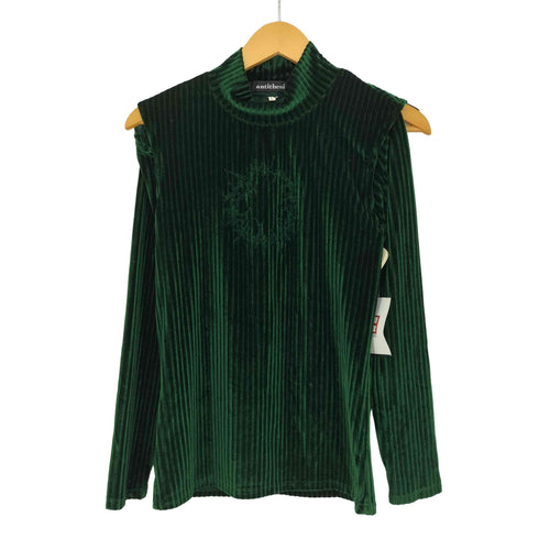 アンチセーシス antithesis. ベロア 袖 2WAY ハイネックカットソー メンズ import:L
