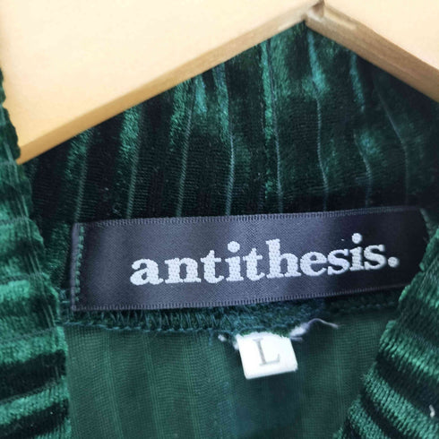 アンチセーシス antithesis. ベロア 袖 2WAY ハイネックカットソー メンズ import:L