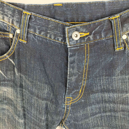 トルネードマート TORNADO MART 00S オーシャン加工 ローライズ デニムパンツ ヒゲ ARCHIVE Y2K メンズ LL
