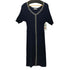 プロポーションバイボディードレッシング PROPORTION BODY DRESSING 2021SS ダイヤネックバイカラーナローマーメイドニットワンピース レディース import:M