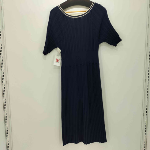 プロポーションバイボディードレッシング PROPORTION BODY DRESSING 2021SS ダイヤネックバイカラーナローマーメイドニットワンピース レディース import:M
