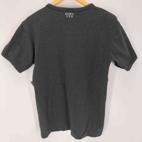 アヴィレックス AVIREX Vネック 半袖Tシャツ メンズ JPN:L