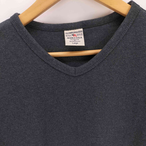 アヴィレックス AVIREX Vネック 半袖Tシャツ メンズ JPN:L