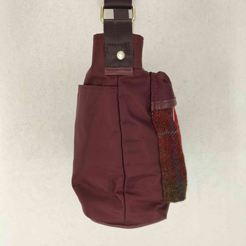 ハリスツイード Harris Tweed ナイロン×ツイード×レザー ショルダーバッグ レディース