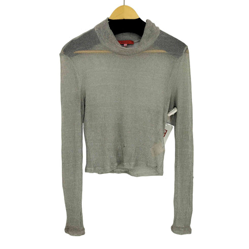 エコーズラッタ ECKHAUS LATTA メタリック クロップド メッシュニット レディース import:S