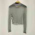 エコーズラッタ ECKHAUS LATTA メタリック クロップド メッシュニット レディース import:S