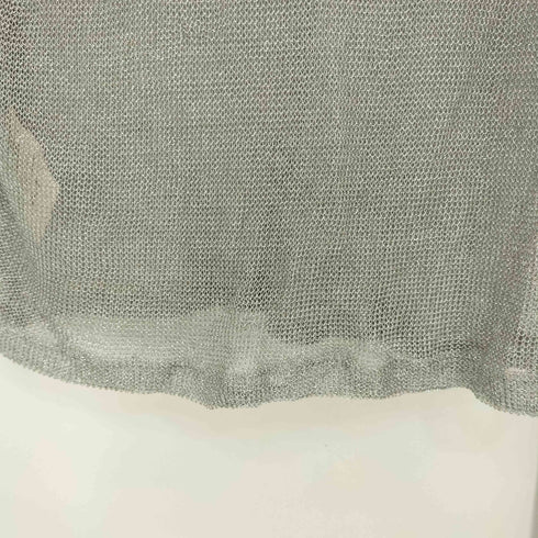 エコーズラッタ ECKHAUS LATTA メタリック クロップド メッシュニット レディース import:S
