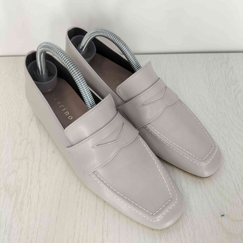 カリーノ carino スクエアトゥフラットローファー レディース JPN:23