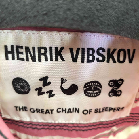 ヘンリックヴィブスコブ Henrik Vibskov ラメパイピング シアサッカー パジャマシャツ メンズ import:M