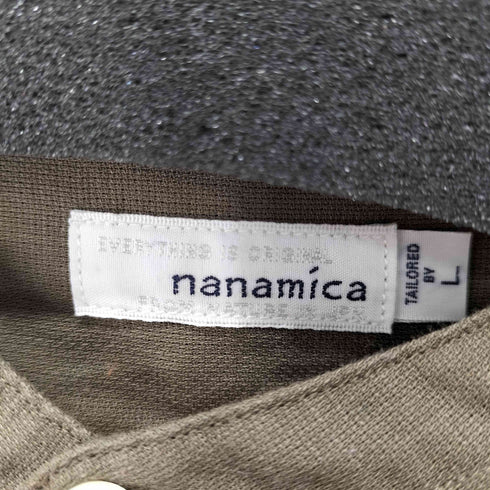 ナナミカ nanamica Band Collar Panama Shirt バンドカラーパナマシャツ メンズ JPN:L