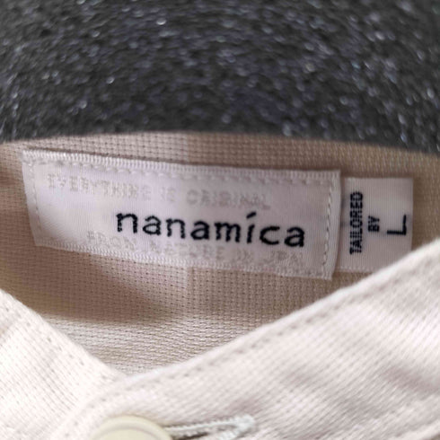 ナナミカ nanamica Band Collar Panama Shirt バンドカラーパナマシャツ メンズ JPN:L