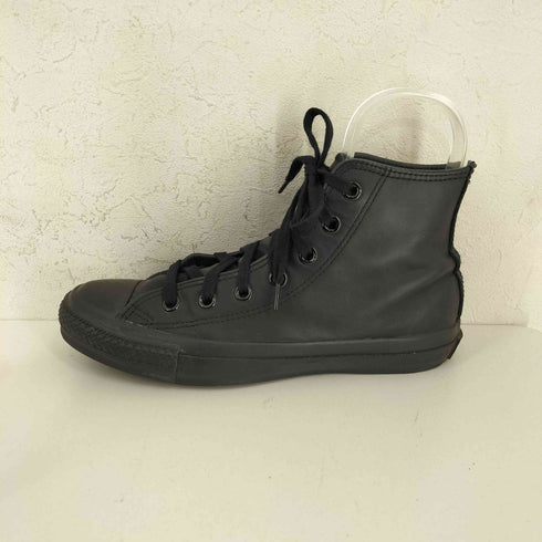 コンバース CONVERSE LEA ALL STAR HI レザー オールスター ハイ ブラックモノクローム レディース JPN:24.5